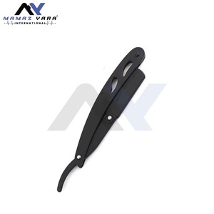 Ensemble de rasoirs professionnels à lame droite avec étui en cuir, rasoir de barbier traditionnel en acier inoxydable, kit de rasage avec étui - Product Image 4