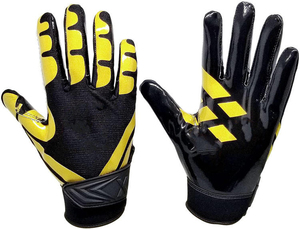 Top Trending American Football Unisex All Seasons Outdoor Sports <b>Gloves</b> Leather Custom Closure Lightweight Non-Slip Waterproof - Product Image 3