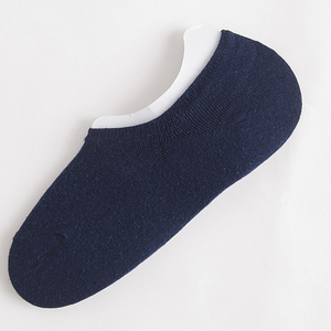 <b>Custom</b> No Show <b>Socks</b> Men High Density Cotton Spandex Invisible Loafer Liner Breathable Non Slip Silicone <b>Grip</b> - Product Image 6