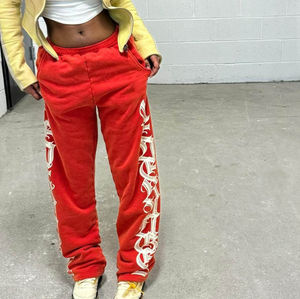 Ensemble de survêtement homme hiver personnalisé, coupe évasée, effet délavé et usé, sweat à capuche et pantalon de jogging, 100% coton, séchage rapide - Product Image 5