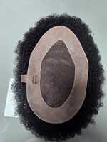 Perruque Toupet Afro 100% Cheveux Humains Indiens Remy, Ondulations Water Wave, Loose Deep Wave, Natural Wave, Bonnet Monofilament Imperméable Taz Hair BD