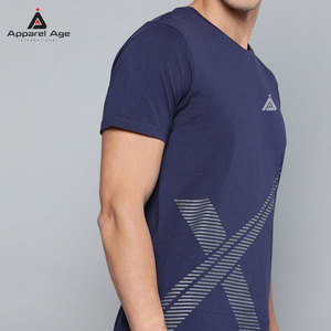 เสื้อยืดผู้ชายสีพื้น ทรงหลวม พิมพ์ลาย ผ้าฝ้าย 100% เสื้อผ้าฤดูร้อน แขนสั้น สไตล์สตรีทแวร์ - Product Image 2