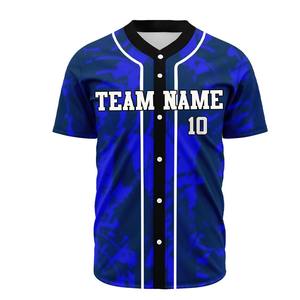 Nouveau Maillot de Baseball Unisexe Respirant Grande Taille Personnalisable Nom d'Équipe Design Personnalisé Séchage Rapide Haute Qualité Léger - Product Image 1