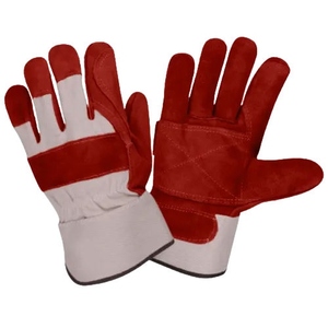 Gants de sécurité en cuir de vachette pleine fleur canadiens de qualité supérieure, certifiés CE, résistants à la chaleur, épaisseur 11 oz, longue durée de vie - Product Image 3