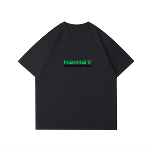 ไนมัต อบบาส อินดัสทรีส์เสื้อยืดแขนสั้นผู้ชายทรงปกติ คอกลม ผ้าฝ้ายเจอร์ซีย์ พิมพ์ลายตัวอักษร สไตล์ลำลอง - Product Image 4
