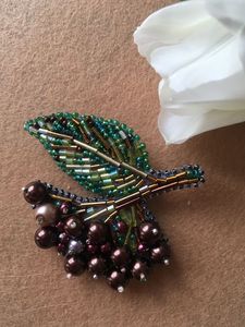 Broche Decorativo con Cuentas y Bordado Colorido, Pin de Solapa Artesanal Premium con Cuentas en Forma de Flor para Vestidos - Product Image 5