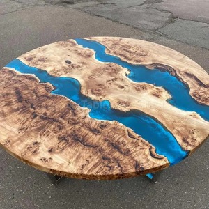 Best Quality Handmade Live <b>Epoxy</b> <b>Resin</b> River Wooden Dining <b>Table</b> Top Customized Wooden Living Room Decorative <b>Table</b> Top - Product Image 2