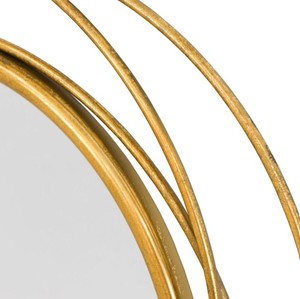 Modern Geometric Ring Wall <b>Mirror</b> – <b>Gold</b> Decorative Round <b>Mirror</b> for Living Room, Bedroom & Home Decor - Product Image 2