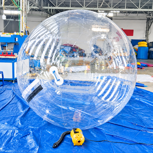 Esfera Inflable Transparente de PVC para Caminar, Bola de Burbuja Zorb, Esfera de Choque para 1 Persona, 2m de Diámetro, para Parque Acuático, Piscina, Flotador - Product Image 3
