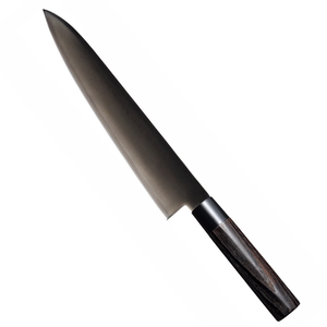 Couteaux de chef, lame de 270 mm, finition satinée, avec manche en bois foncé, pour une découpe précise de la viande, des légumes et la cuisine à domicile - Product Image 3