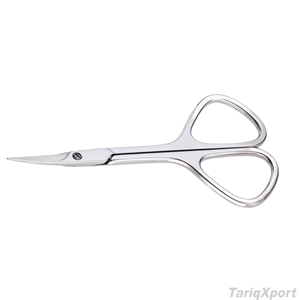Ciseaux à cuticules en acier inoxydable de qualité supérieure, lame incurvée, pour droitiers, instruments de beauté pour manucure, logo personnalisé - Product Image 4