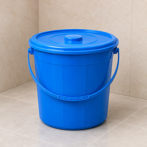 Seau en plastique transparent de 20 litres avec poignée robuste, couvercle hermétique, anti-fuite, écologique, durable, conteneur de stockage polyvalent pour - Product Image 2
