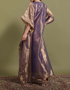 Fashionable <b>Kaftan</b> Abaya Handmade Moroccan Arabian Dress Long Sleeve Polyester Regular Fit Casual Evening Party Wedding Flared - Product Image 5