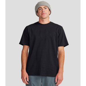 Men's High Quality 100% Cotton Tshirts Custom Logo Black T-shirt Oversized Blank Plain Streetwear Clothing High Quality OEM - Product Image 3