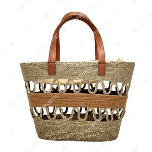 Collection de sacs fourre-tout SIERRA en pailles tissées à la main et à franges, avec fermeture éclair durable et doublure en coton - Product Image 3