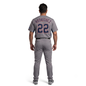 Camiseta de Béisbol Personalizada 100% Poliéster para Hombre, con Botones, Transpirable, Uniforme Deportivo de Equipo, para Jugadores de Ligas Locales - Product Image 2
