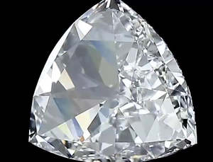Diamant de laboratoire HPHT CVD personnalisé, certifié IGI, taille Trillion 3 carats D VS1, perçé au laser, pierre non montée - Product Image 6