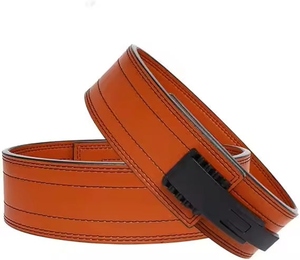 Leather <b>Weight</b> Lifting <b>Belt</b> Adjustable Waist Support Buckle Closure Strength <b>Training</b> Gym <b>Belt</b> Unisex - Product Image 3
