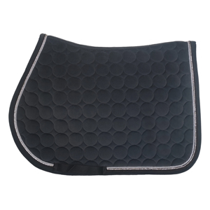 BRAND ZONE1995 Tapis de selle classique personnalisé en coton satiné avec doublure en maille, durable et confortable pour l'équitation et le saut d'obstacles - Product Image 2