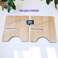 Support de lecture pliable en bois sacré fait main, portable, pour Coran, prière, étude, Ramadan et décoration intérieure
