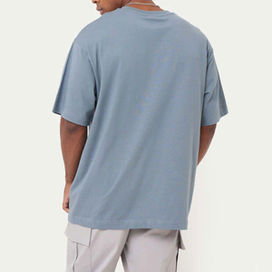 เสื้อยืดผู้ชายไซส์ใหญ่ ผ้าฝ้ายย้อมสีพื้น แขนสั้น คอกลม สไตล์ลำลอง ผ้าเจอร์ซีย์ถัก ทรงปกติ ความยาวปกติ แห้งเร็ว เป็นมิตรกับสิ่งแวดล้อม - Product Image 3