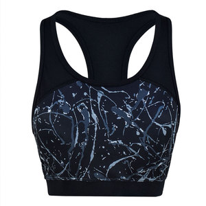 Breathable <b>Plus</b> <b>Size</b> Reversible Simple Women Sports <b>Bra</b> with Front Logo High Support Quick Dry - Product Image 1