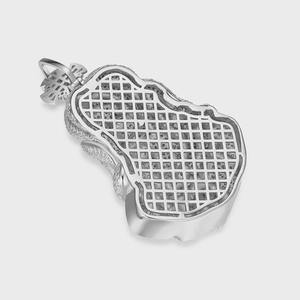 Pendentif Jésus Dvars Diamond DDMPH-20 en Moissanite Certifiée Taille Brillant, Sertissage Griffe, Argent Sterling 925 Plaqué Or 18K, Luxe pour Homme - Product Image 3