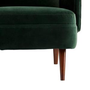 Green Velvet Living Room Chair Upholstered Lounge Armchair Soft Seating for <b>Sofa</b> Accent - Product Image 6