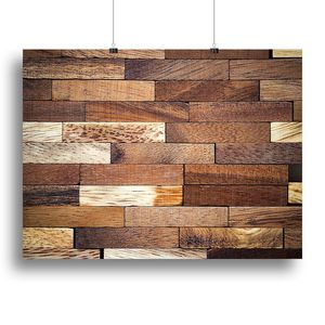 Adesivo Murale in Legno con Effetto Parquet, Stampa su Tela o Poster Artistico - Product Image 1
