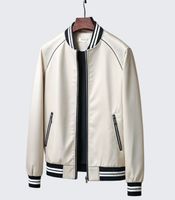 Blouson bomber zippé vert olive pour homme, coupe classique, décontracté, en polyester tissé, pour l'automne, col rabattu, design avec poches