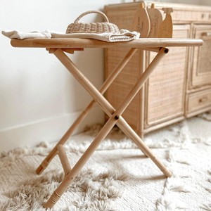 Juguetes de madera para niños pequeños, juego de planchar de ratán con plancha y tabla, excelente precio, juguete natural para niños - Product Image 3