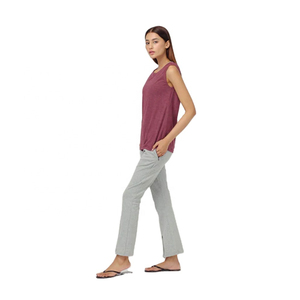 High Quality Quick Dry Women's Yoga Tank Top Jersey Fabric Crew Neck Gym Fitness Sport Running Athletic Workout T-Shirt - Product Image 1
