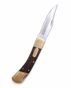 Navaja de Bolsillo Jexmoo Hecha a Mano con Acero Inoxidable, Mango de Resina y Funda de Cuero, Perfecta para Regalos y Actividades al Aire Libre - Product Image 2