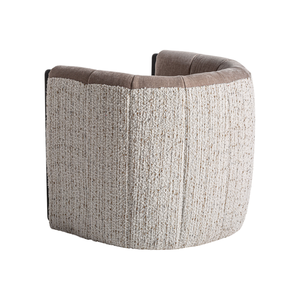 Fauteuil d'appoint contemporain en teck massif, chaise longue de luxe avec dossier incurvé, mobilier confortable pour l'hôtellerie - Product Image 4