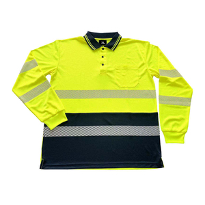 Camiseta Polo Reflectante de Alta Visibilidad para Hombre, Poliéster de Secado Rápido, Ropa de Trabajo de Seguridad para Construcción, Obras Viales y Actividades al Aire Libre - Product Image 1