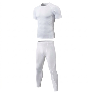 Ensemble de sport 4 pièces pour homme : sweat à capuche, short, maillot de compression et collants – Tenue de sport respirante et anti-transpiration - Product Image 5