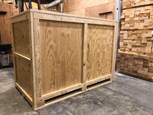 Wooden crate OEM Fumigated Natural Wood Color Wooden Crate <b>Strong</b> Sturdy Solid Storage Export <b>Box</b> Custom Logo - Product Image 3