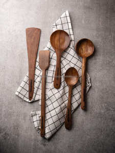 Cuchara de madera personalizada Cubiertos artísticos Espátula para bodas Disponible a precios - Product Image 4