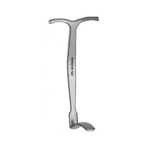 Retractor de rodilla Smillie, instrumento quirúrgico de acero inoxidable con hoja de 13mm de ancho X 55mm de largo para retracción profunda de la rodilla - Product Image 2