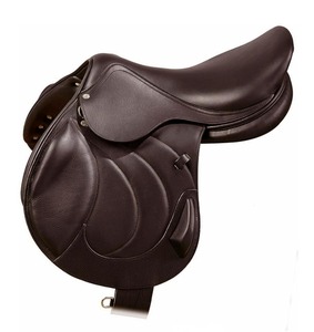 อานม้าทรงเดรสสาจแบบโมโนแฟลป รุ่น HK-SD30 ยี่ห้อ Horsekraft ผลิตจากหนังอิตาลี คุณภาพสูง บุด้วยวัสดุนุ่ม โครงสร้างพลาสติก หุ้มด้วยทองเหลือง - Product Image 1