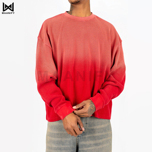 Camiseta de Manga Corta Roja 100% Algodón con Logotipo Personalizado para Hombre, Hombros Caídos, Lisa, Oversize, Estilo Urbano, Fabricante MAANIFY - Product Image 5