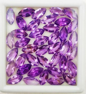 Natural <b>Amethyst</b> 5mm 10mm Marquise Cut Faceted Gemstones Calibrated Purple <b>Amethyst</b> Stone For Jewelry Making Wholesale Bulk - Product Image 5