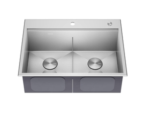 Fregadero de acero inoxidable de doble cuenco de primera calidad, acabado duradero, ideal para hogares ocupados, 2017 - Product Image 2