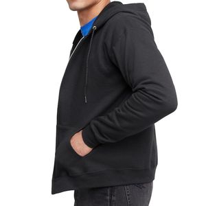 Sweat-shirts à capuche décontractés pour hommes OEMODM, coupe régulière, en polaire, polyester/coton, épais, personnalisables, vente en gros - Product Image 4