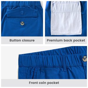 Men's Solid <b>Blue</b> Shorts And Side Pockets Casual Shorts Fit Ultra-Lightweight with Moisture Control - Product Image 3