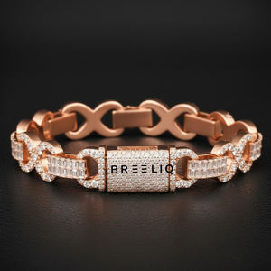 Pulsera de eslabones cubanos Infinity de 12 mm con incrustaciones de diamantes de laboratorio de color, de plata de ley 925, estilo Hip Hop de lujo para hombres y mujeres - Product Image 1