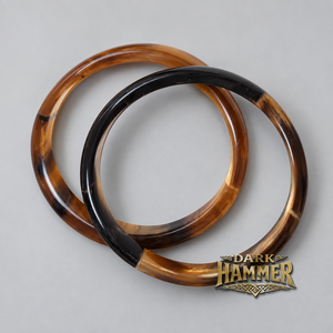 Juego de 2 Brazaletes Mini de Cuerno Natural – Pulseras de Cuerno Hechas a Mano y Pulimentadas, Accesorios de Joyería de Cuerno Genuino - Product Image 3