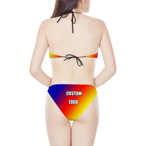 Custom 2 Piece Swimsuits for Women Custom Own Design High Quality Swimsuits for Women 2024 Wholesale Plus Size <b>Bikini</b> Swimsuit - Product Image 2
