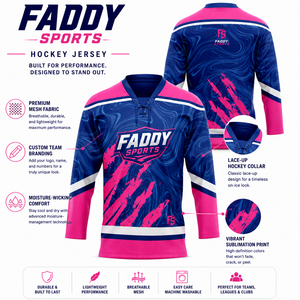 Camiseta de Hockey sobre Hielo Sublimada Personalizada, con Cordones, Transpirable, Uniforme de Práctica de Equipo, Ropa Deportiva de Entrenamiento de Alta Calidad - Product Image 5