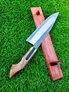 Couteau de cuisine professionnel PRESTIGE BLADES en acier Damas de qualité supérieure, couteau de chef, logo personnalisé, lame artisanale, manche en bois ambidextre - Product Image 6